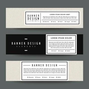 Modern banner template design Stock Illustration