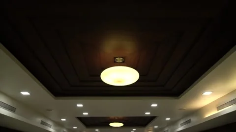 Modern Banquet hall Interior, inside event hall, seamless fancy background 스톡 동영상 228062743