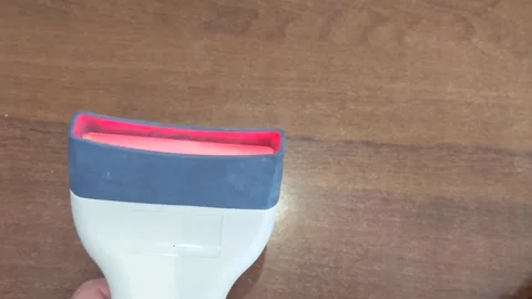 A modern bar code scanner for commerce. Working with the scanner. Stock Footage 202175202