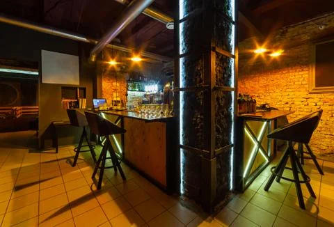 Modern bar interior. Foto stock