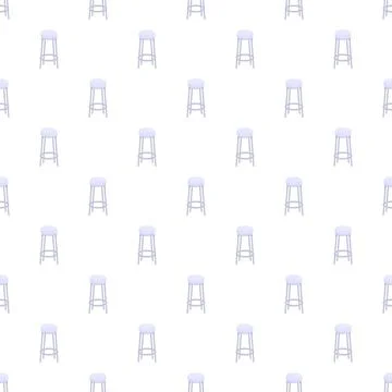 Modern bar stools forming seamless pattern background Stock Illustration