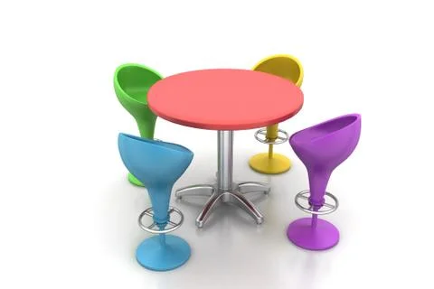 Modern bar table Free Stock Illustration