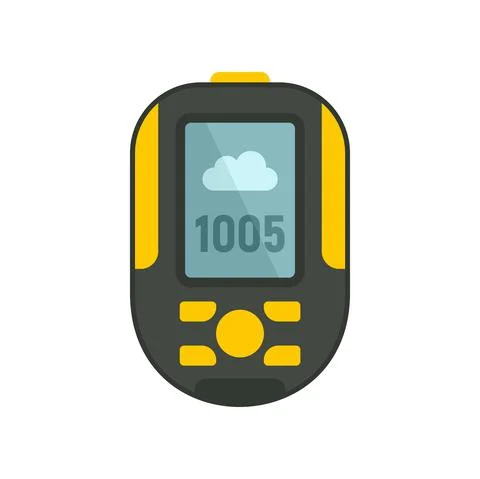 Modern barometer icon flat isolated vector Illustrazione stock