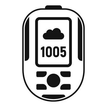 Modern barometer icon, simple style Stock Illustration