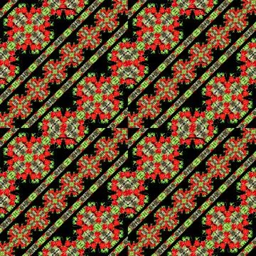 Modern Baroque Boho Stripes Pattern Stock Illustration