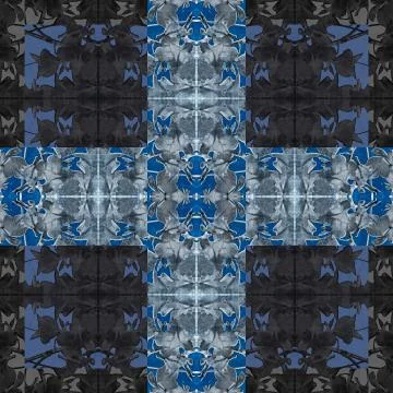 Modern Baroque Cross Pattern Illustrazione stock