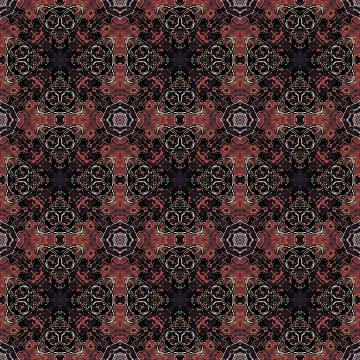 Modern Baroque Geometric Seamless Pattern Stock Illustration