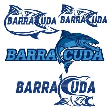 Modern Barracuda logo Stock Illustration