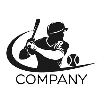 Modern baseball logo Illustrazione stock