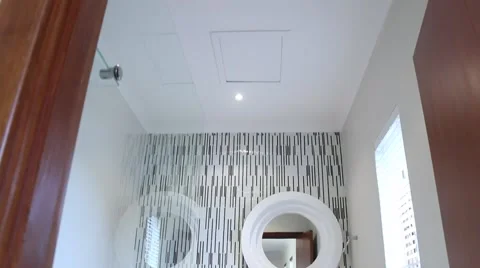 Modern Bathroom Stock Footage 63201111