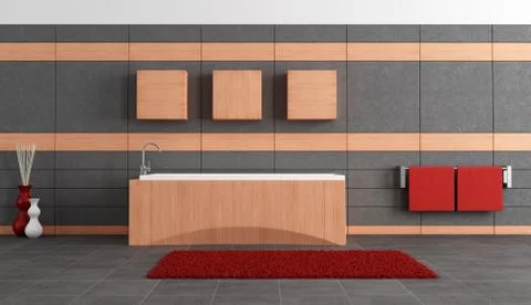 Modern bathroom Stock Illustration