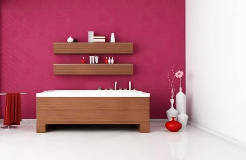 Modern bathroom Stock Illustration