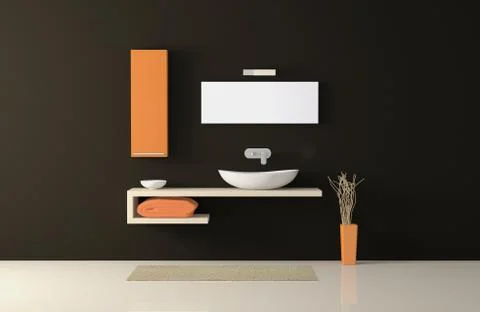 Modern bathroom Stock Illustration