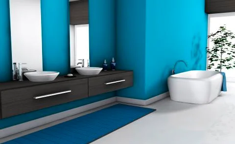 Modern bathroom Stock Illustration