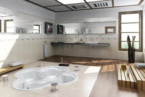 Modern Bathroom Illustration
