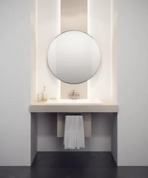 Modern bathroom interior Stock Illustration