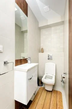 Modern bathroom interior Stock Photos