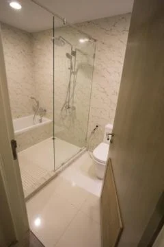 Modern bathroom interior Stock Photos