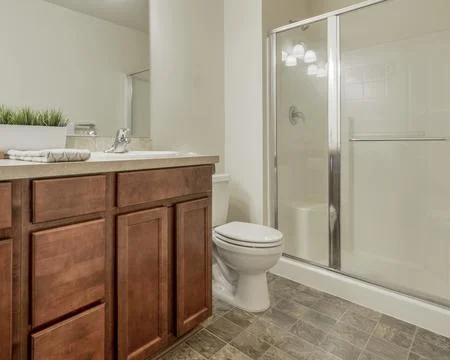 Modern bathroom interior Stock Photos