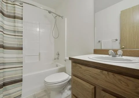 Modern bathroom interior Stock Photos