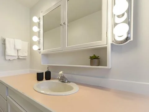 Modern bathroom interior Stock Photos