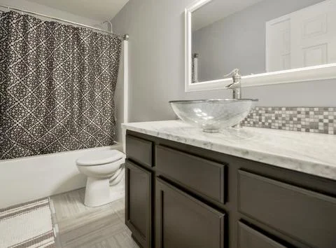 Modern bathroom interior Stock Photos