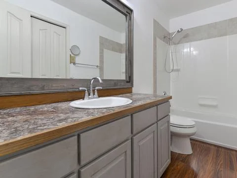 Modern bathroom interior Stock Photos