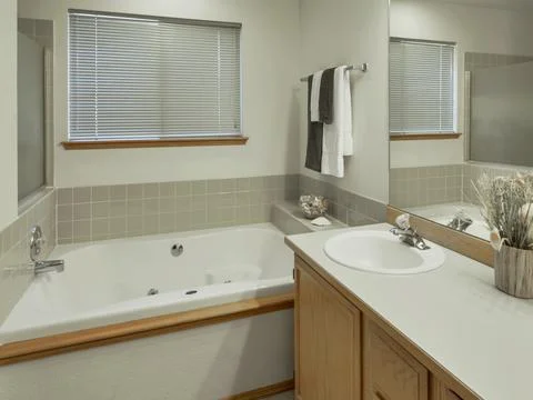 Modern bathroom interior Stock Photos
