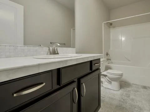 Modern bathroom interior Stock Photos