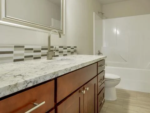 Modern bathroom interior Stock Photos