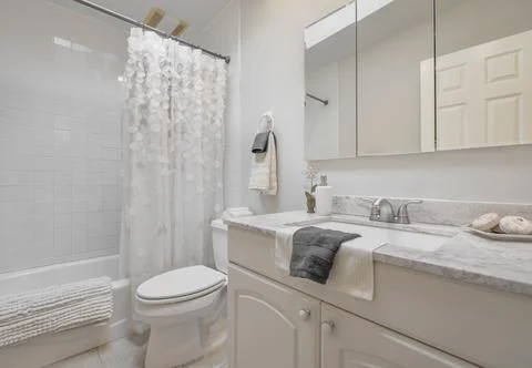 Modern bathroom interior Stock Photos