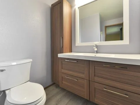 Modern bathroom interior Stock Photos