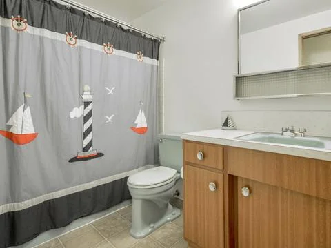 Modern bathroom interior Stock Photos