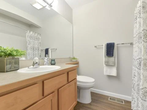 Modern bathroom interior Stock Photos