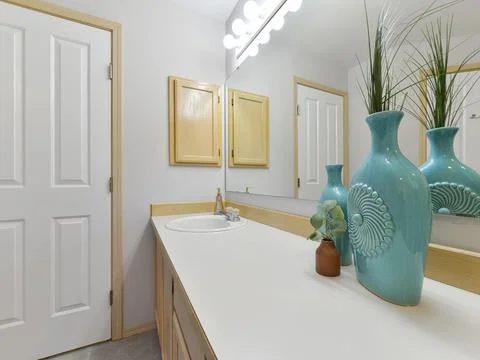 Modern bathroom interior Stock Photos