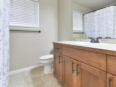 Modern bathroom interior Stock Photos