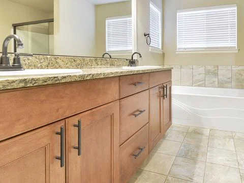 Modern bathroom interior Stock Photos