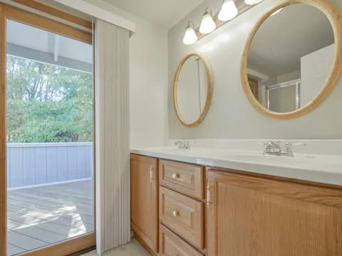 Modern bathroom interior Stock Photos