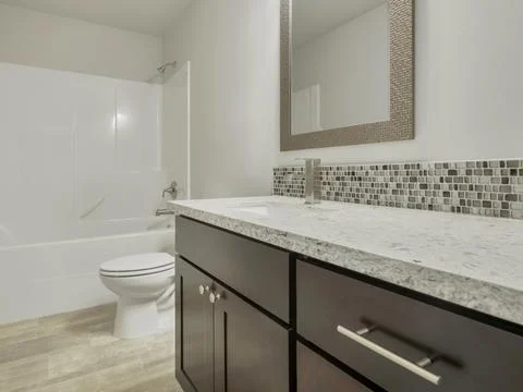 Modern bathroom interior Stock Photos