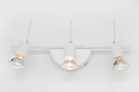 Modern bathroom light fitting Foto stock