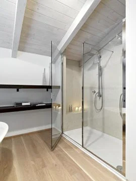 Modern bathroom Stock Photos