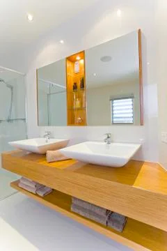 Modern bathroom Stock Photos