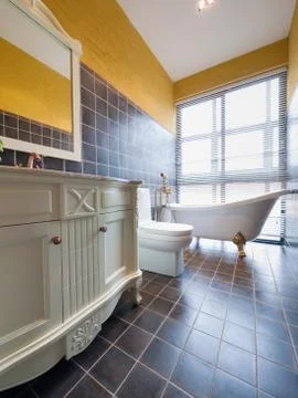 Modern bathroom Stock Photos