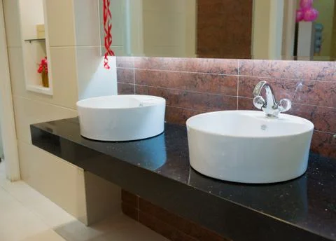 Modern bathroom Stock Photos