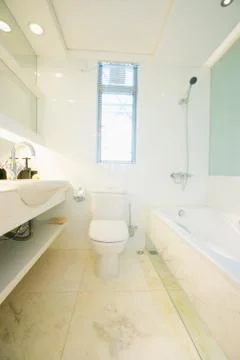 Modern bathroom Stock Photos