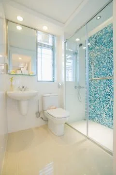 Modern bathroom Stock Photos