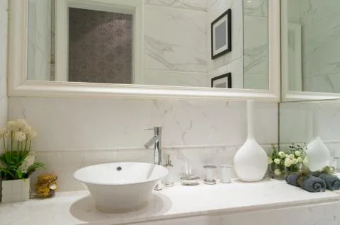 Modern bathroom Stock Photos