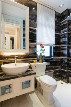 Modern bathroom Stock Photos
