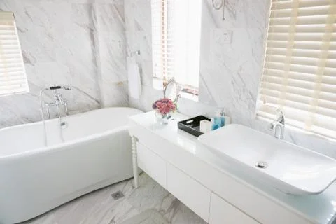 Modern bathroom Stock Photos