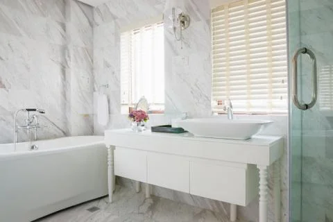 Modern bathroom Stock Photos